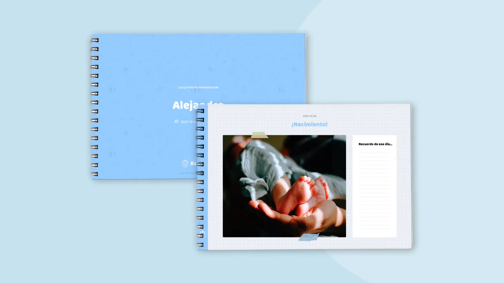 Libro de seguimiento para tu bebé en BabyData